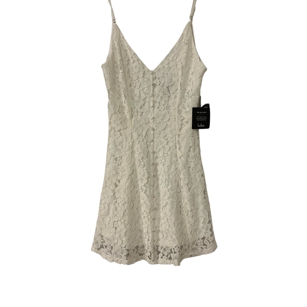 Lulu’s Easy Love White Lace Skater Dress - Bridal Shower, Bachelorette - Picture 4 of 7